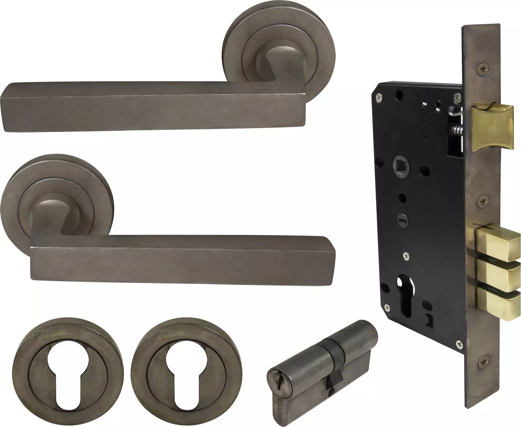 Federal Round Rose Entrance Set - E85 - Key/Key - NB