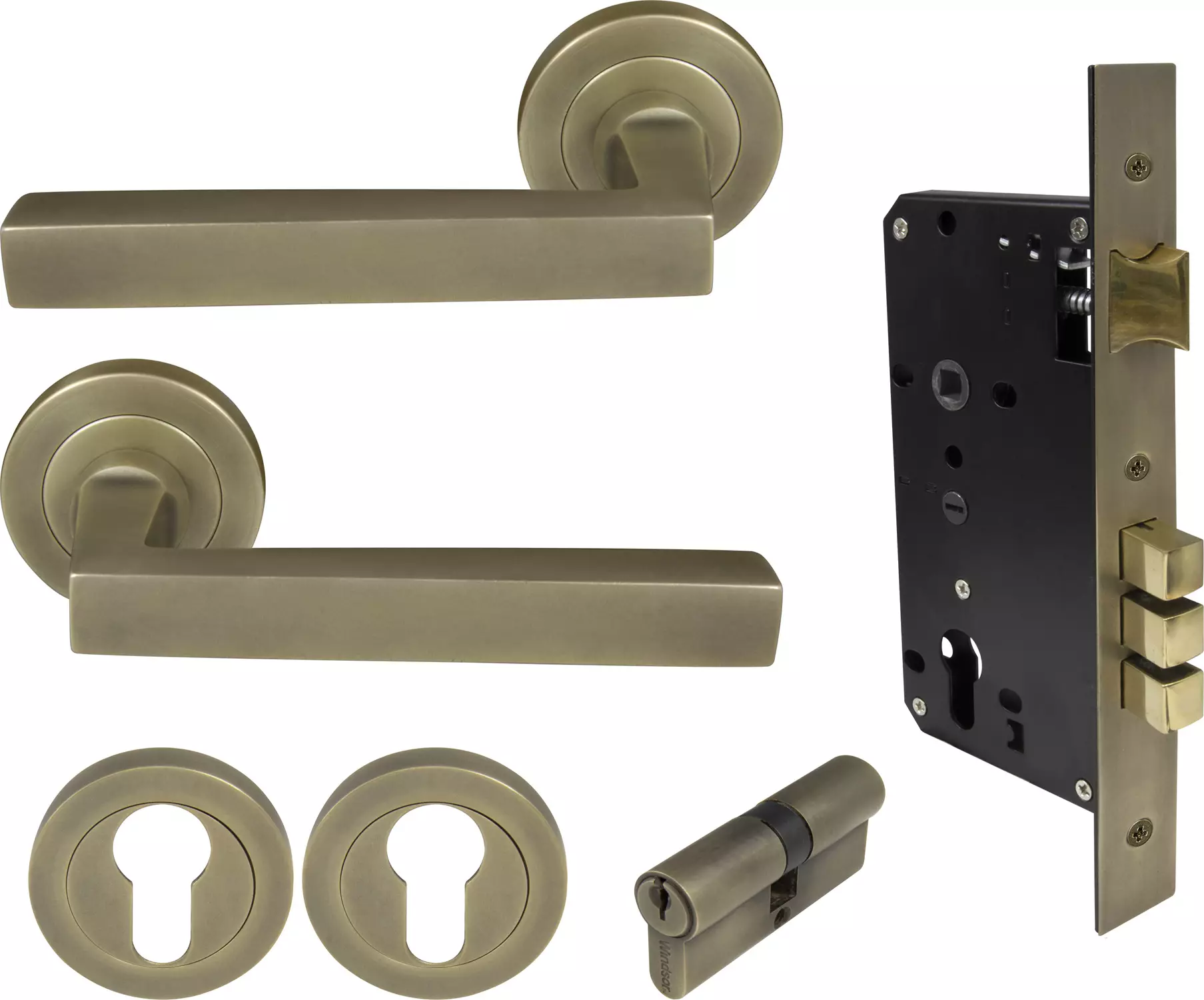 Federal Round Rose Entrance Set - E85 - Key/Key - RB