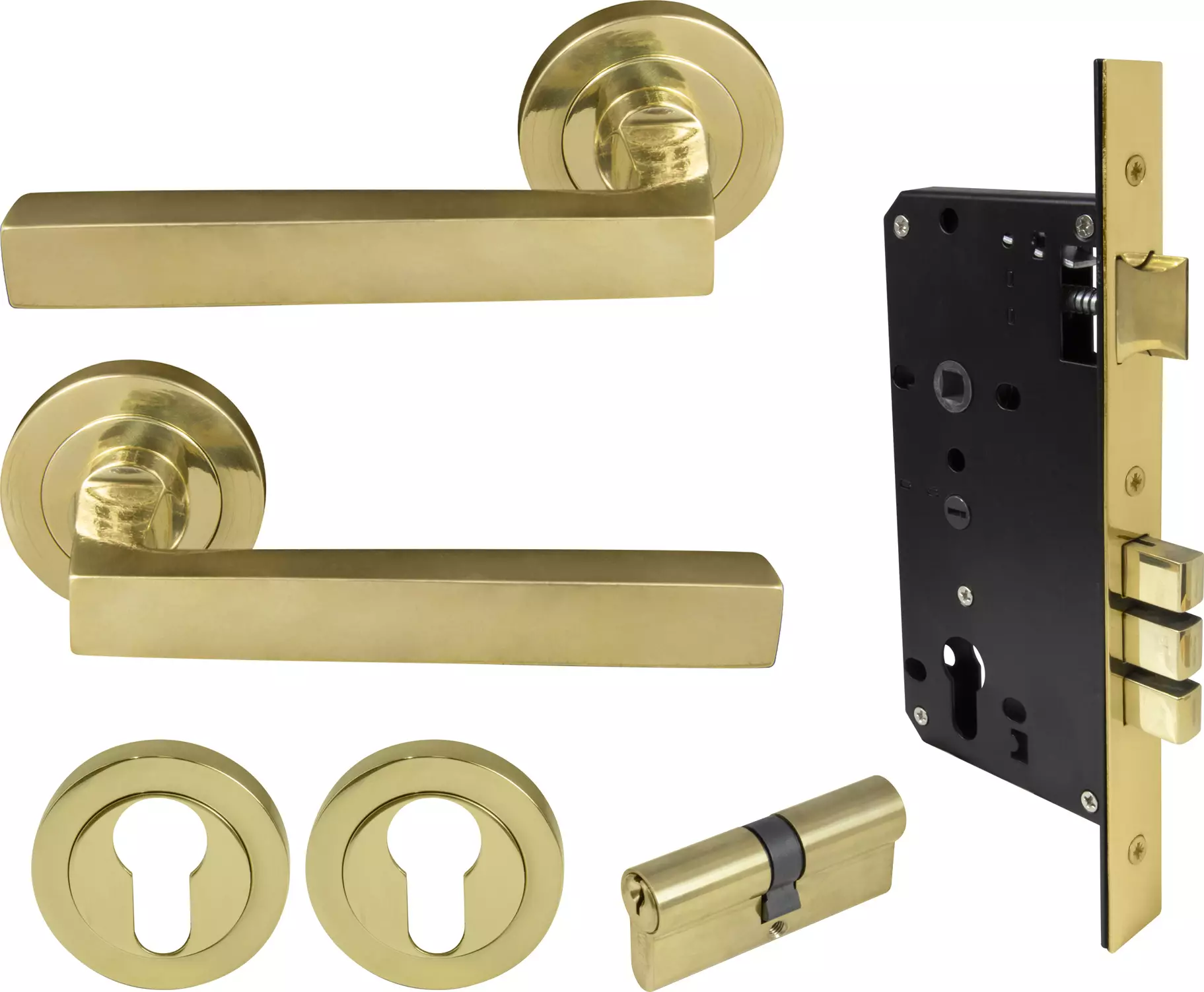 Federal Round Rose Entrance Set - E85 - Key/Key - UB