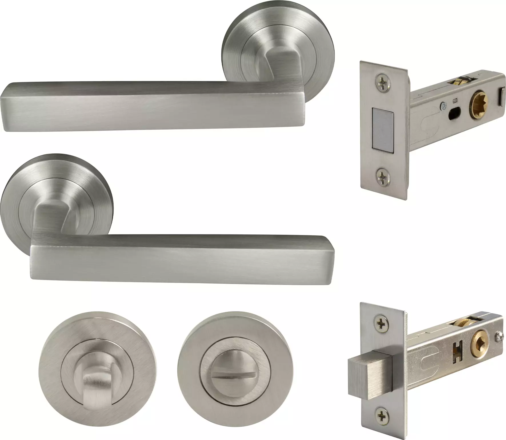 Federal Round Rose Privacy Set - Magn. Latch - BN