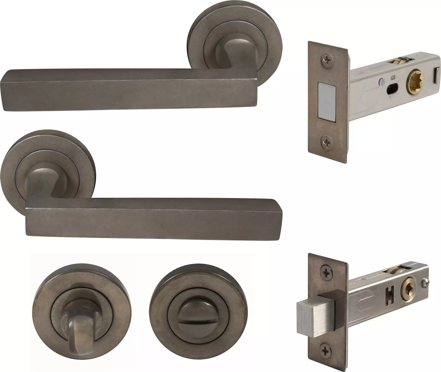 Federal Round Rose Privacy Set - Magn. Latch - NB