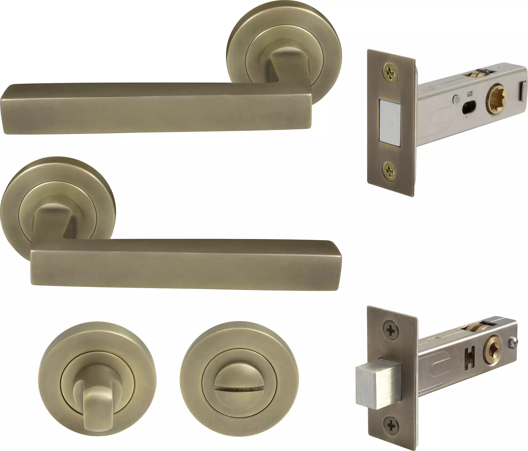 Federal Round Rose Privacy Set - Magn. Latch - RB