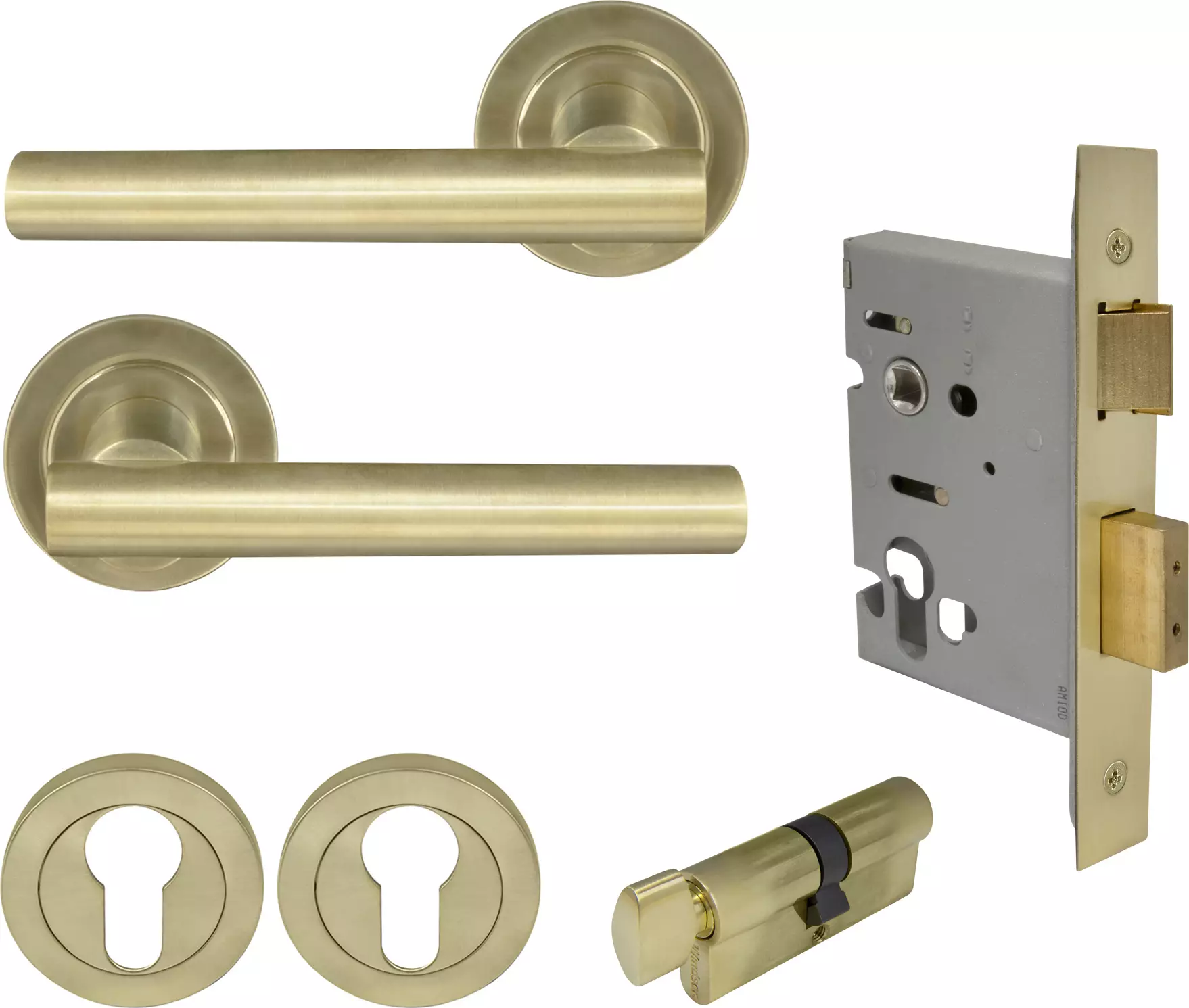 Charleston Round Rose Entrance Set - E48 - USB