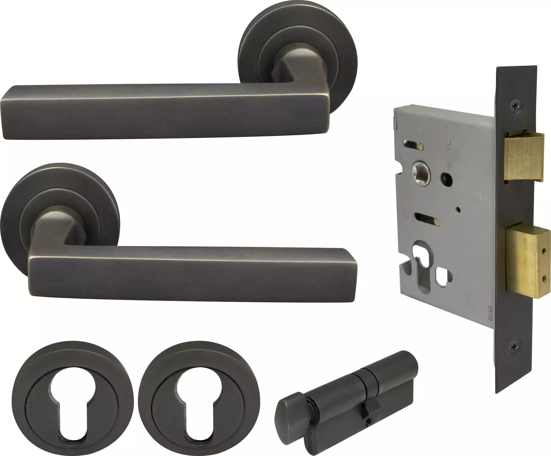 Federal Round Rose Entrance Set - E48 - DRB