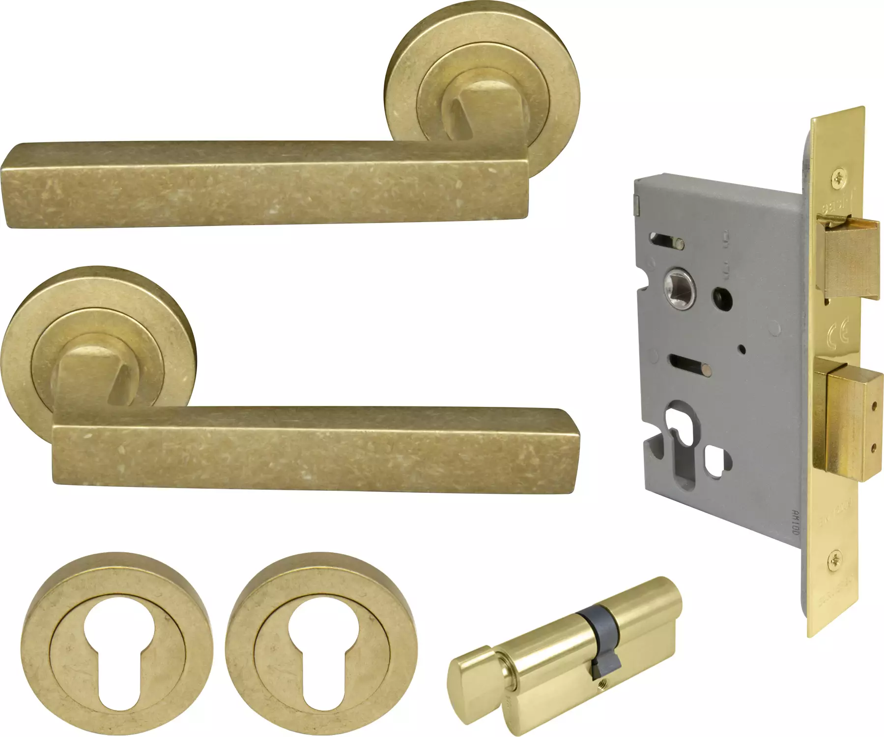 Federal Round Rose Entrance Set - E48 - RLB