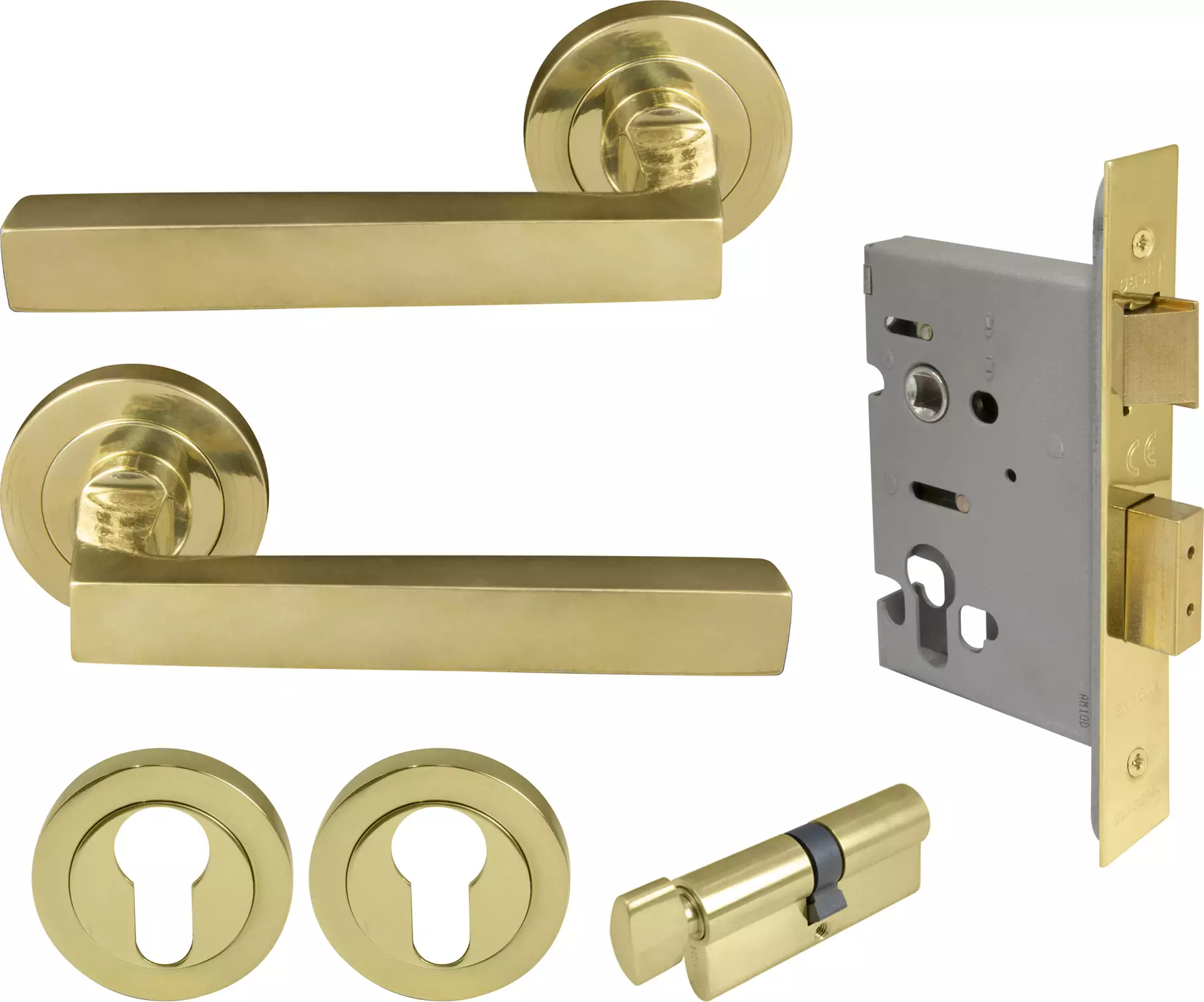 Federal Round Rose Entrance Set - E48 - UB