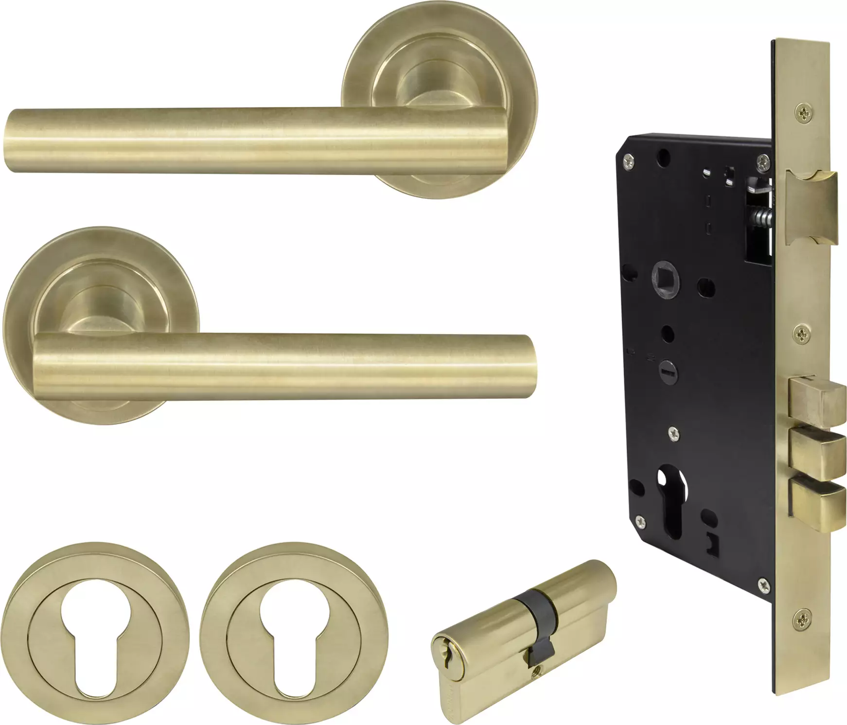 Charleston Round Rose Entrance Set - E85 - Key/Key - USB