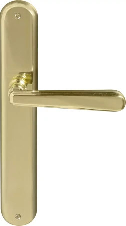Villa Longplate Oval Dummy Lever - LH - PB