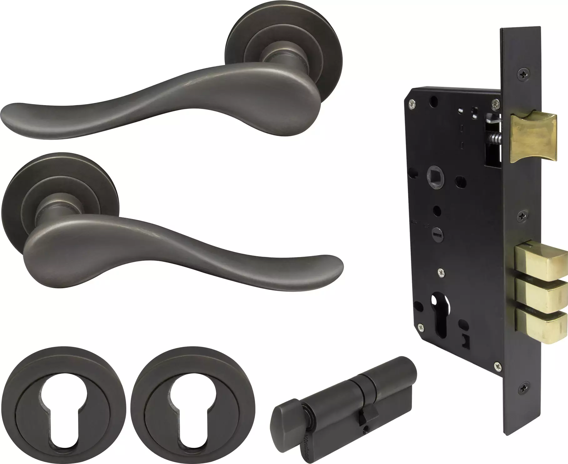 Haven Round Rose Entrance Set - E85 - DRB