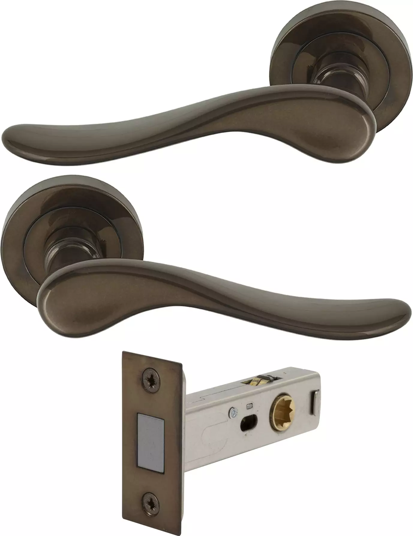 Haven Round Rose Passage Set - Magn. Latch - AB
