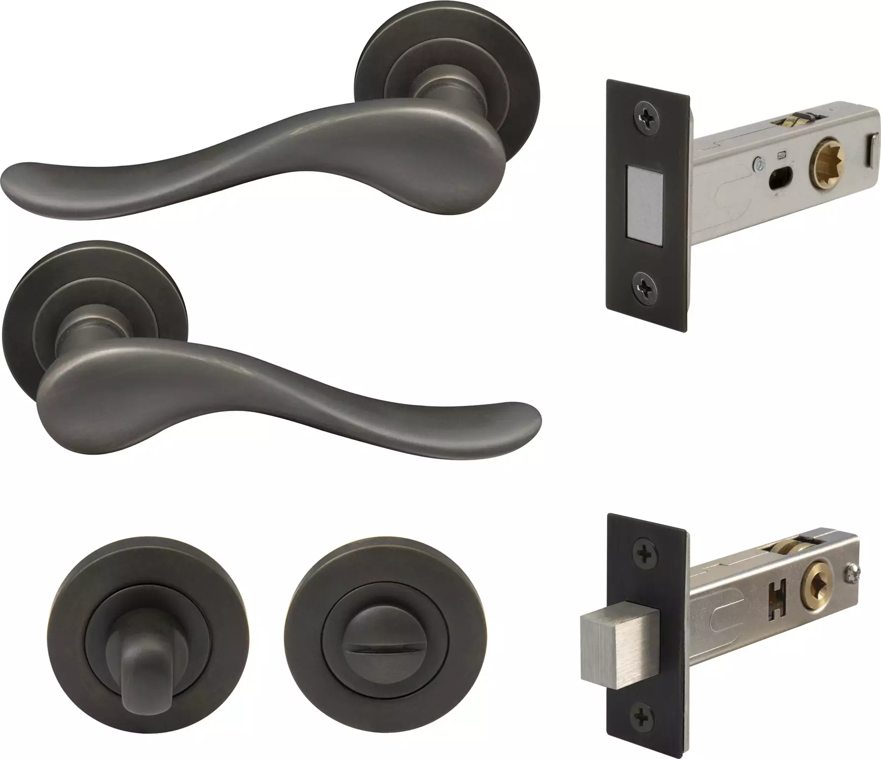 Haven Round Rose Privacy Set - Magn. Latch - DRB