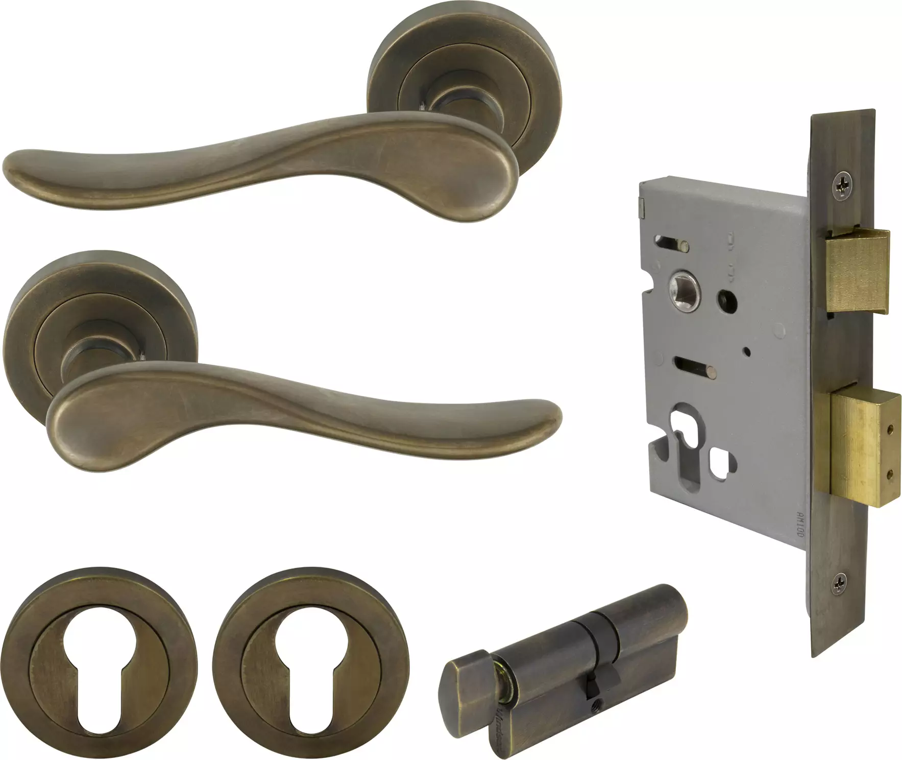 Haven Round Rose Entrance Set - E48 - ORB