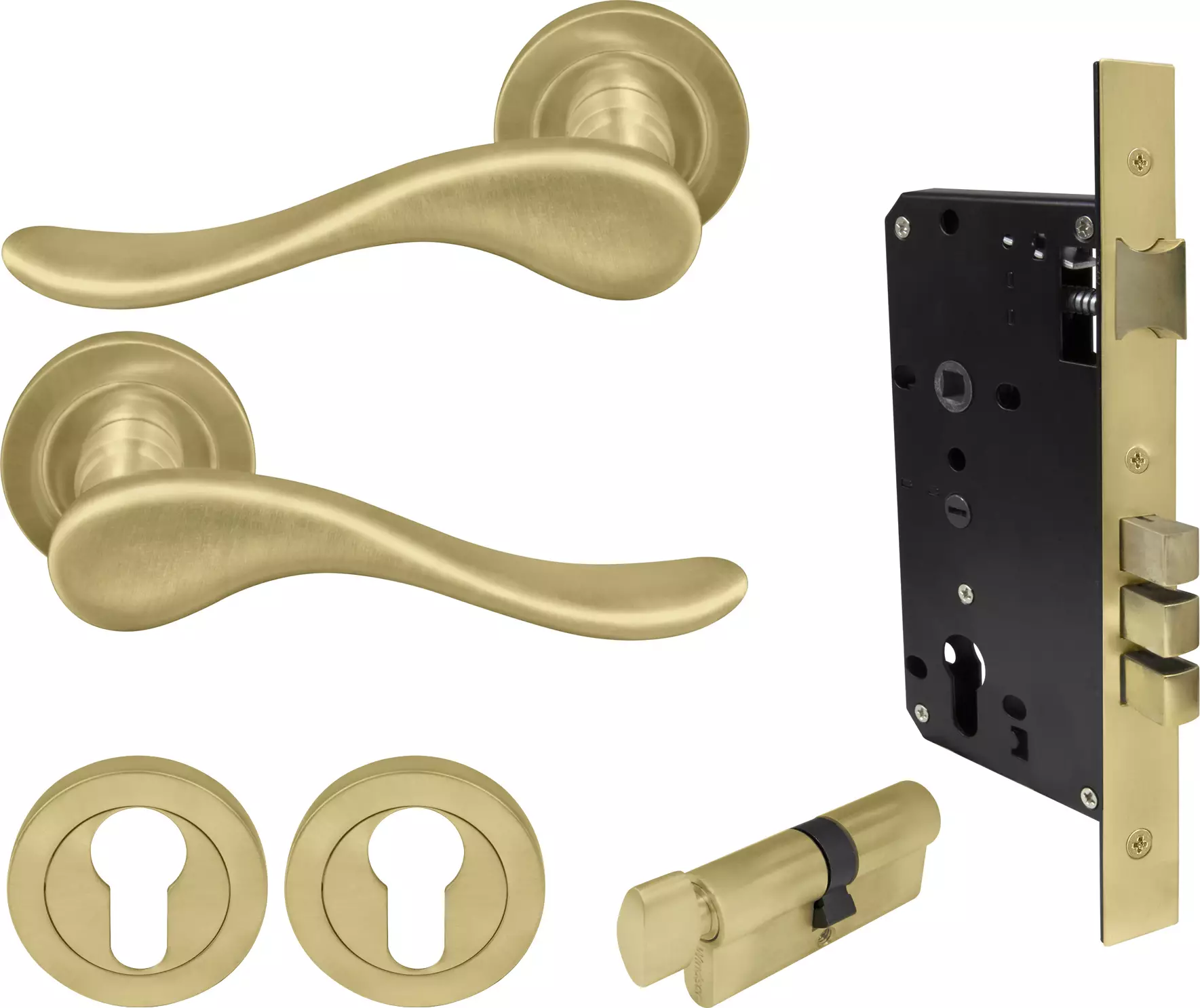 Haven Round Rose Entrance Set - E85 - MSB