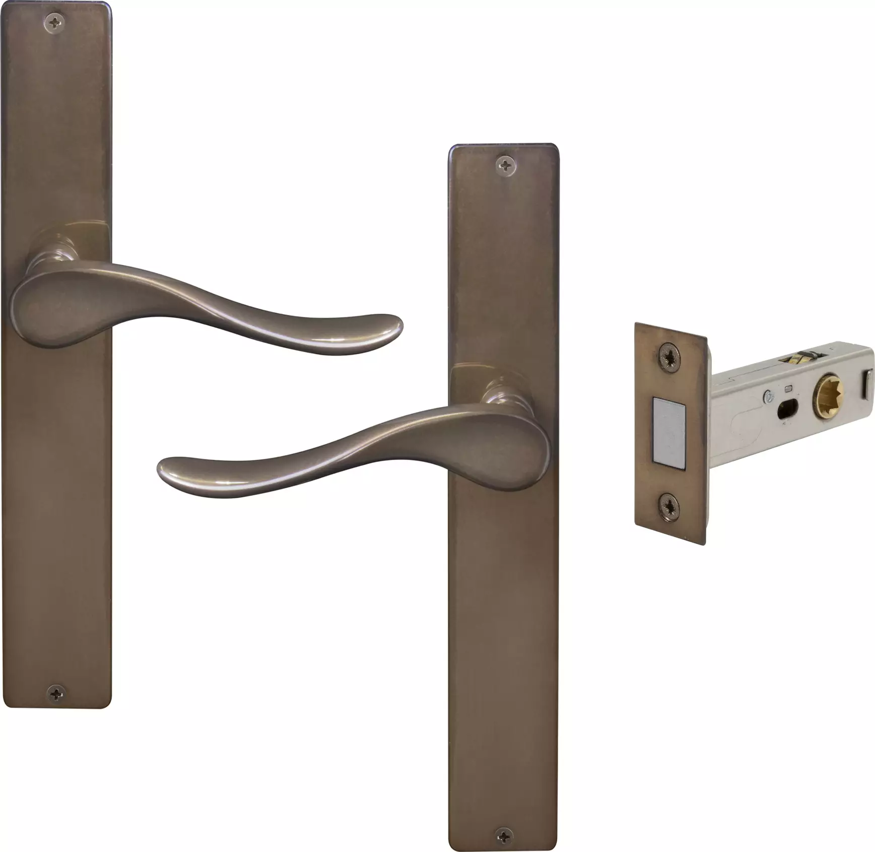 Haven Longplate Square Passage Set - Magn. Latch - AB