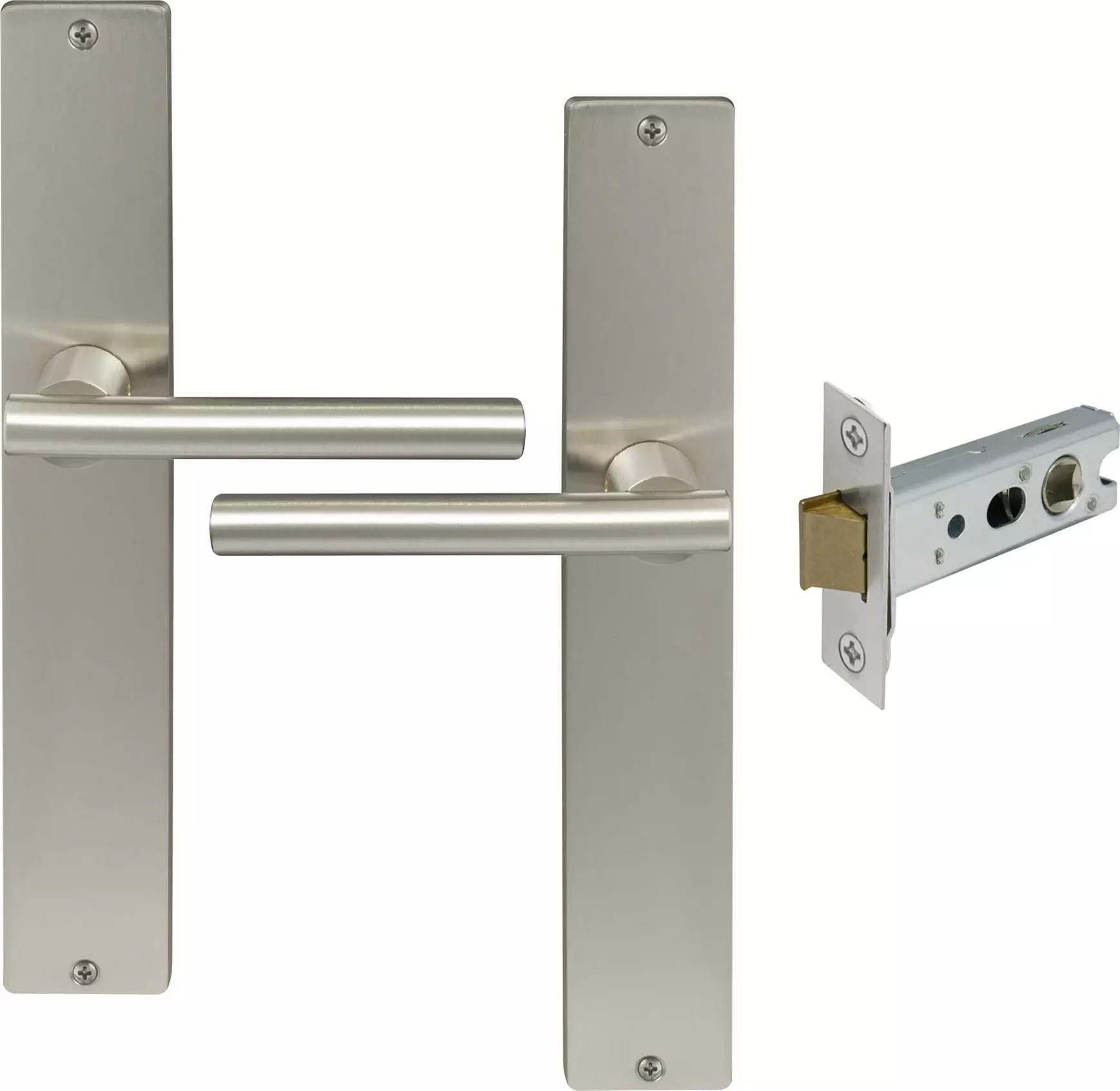 Charleston Longplate Square Passage Set - BN