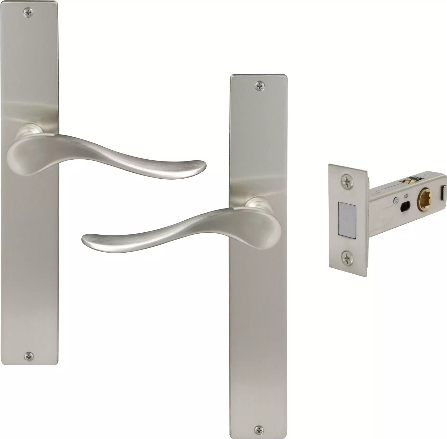 Haven Longplate Square Passage Set - Magn. Latch - BN