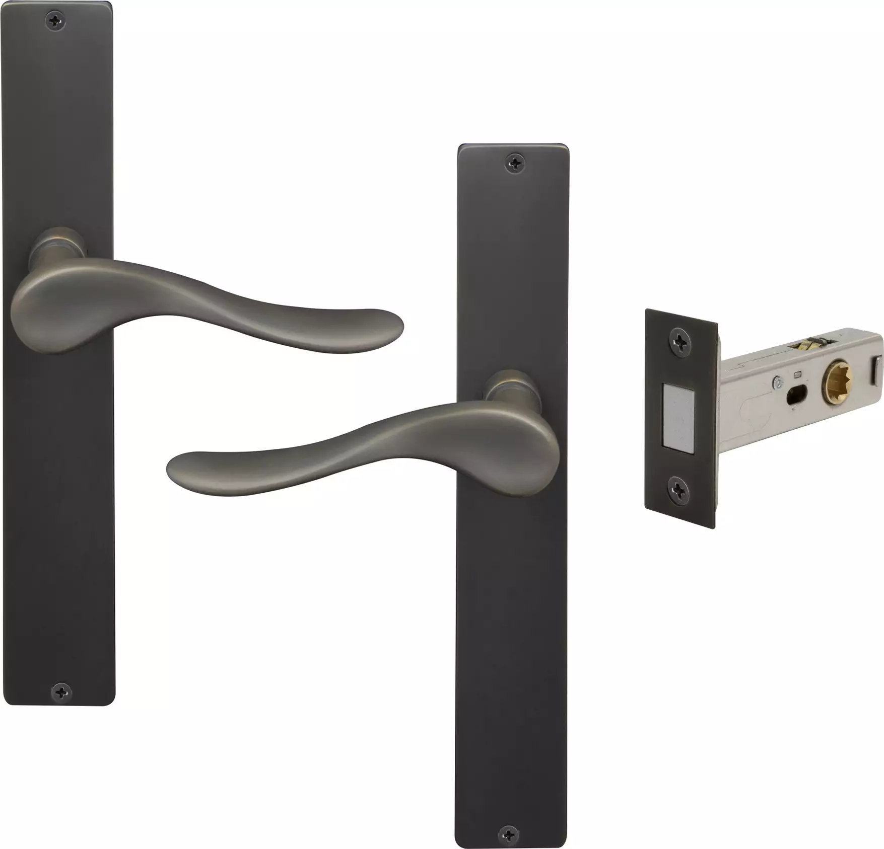 Haven Longplate Square Passage Set - Magn. Latch - DRB