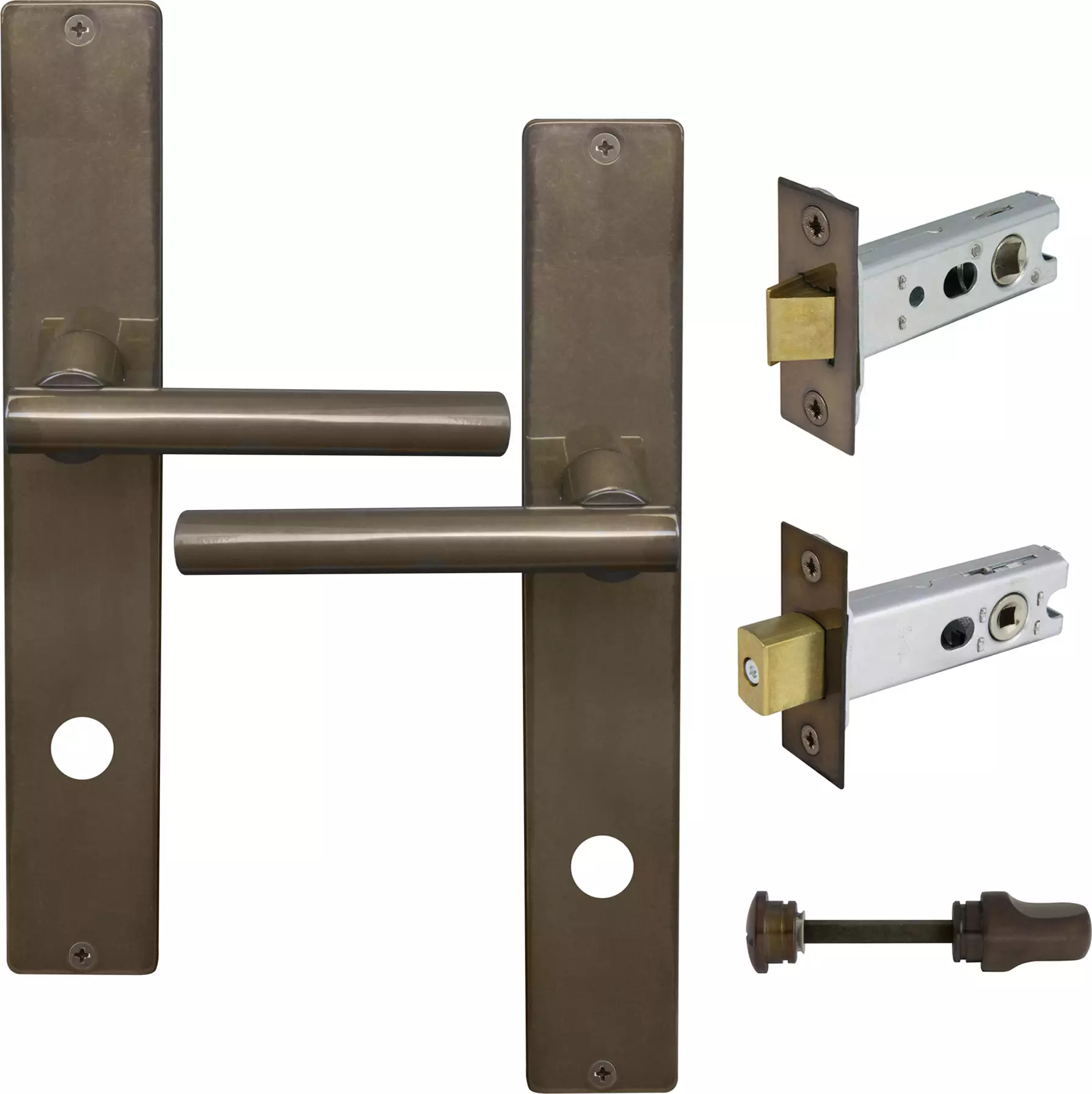 Charleston Longplate Square Privacy Set - AB