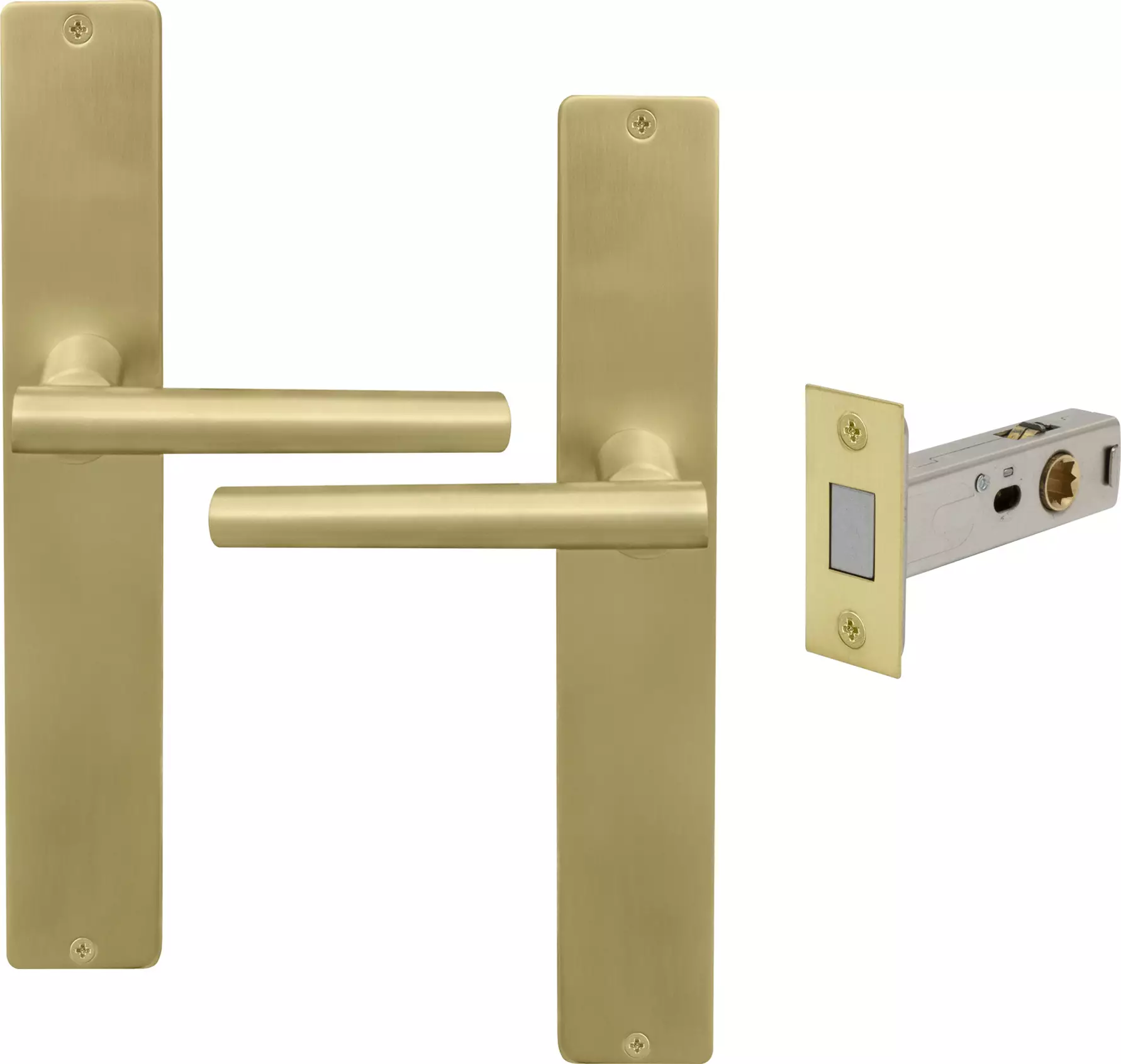 Charleston Longplate Square Passage Set - Magn. Latch - MSB