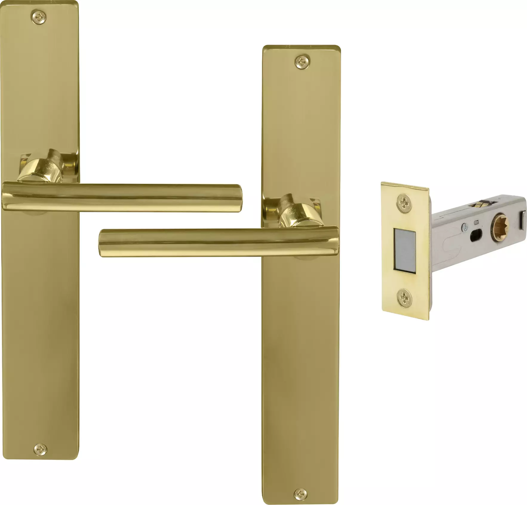 Charleston Longplate Square Passage Set - Magn. Latch - UB