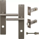 Charleston Longplate Square Privacy Set - Magn. Latch - NB