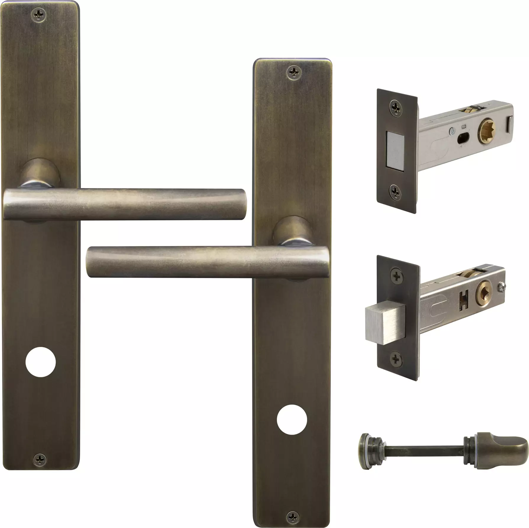 Charleston Longplate Square Privacy Set - Magn. Latch - ORB