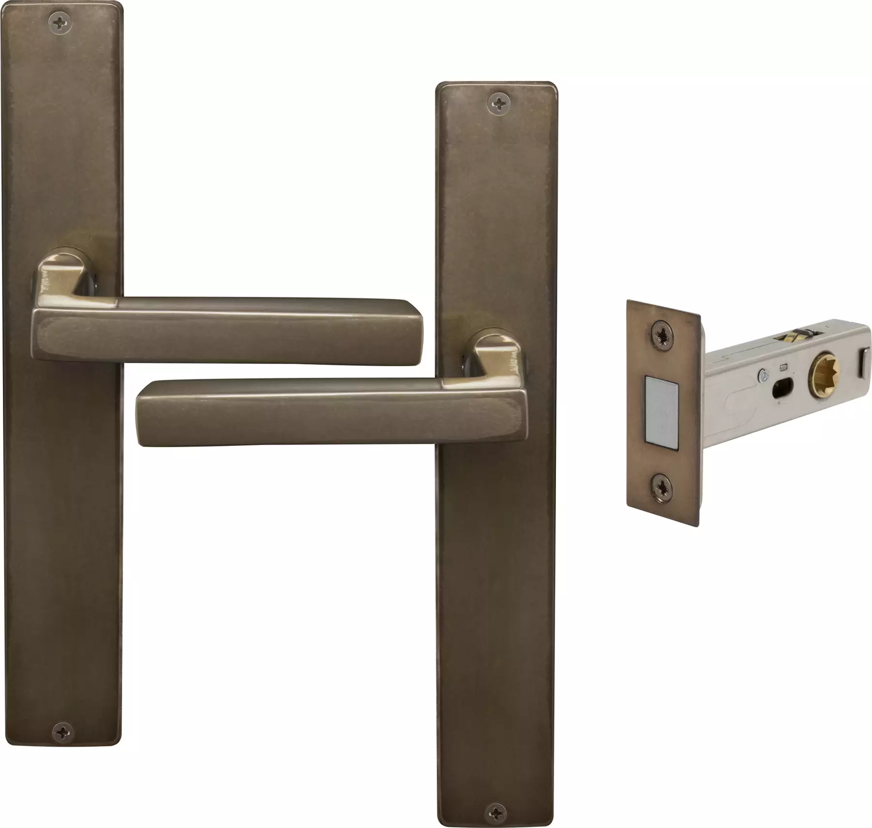 Federal Longplate Square Passage Set - Magn. Latch - AB