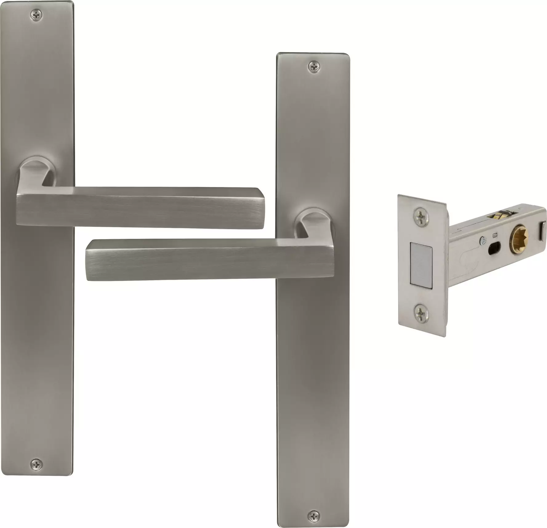 Federal Longplate Square Passage Set - Magn. Latch - BN