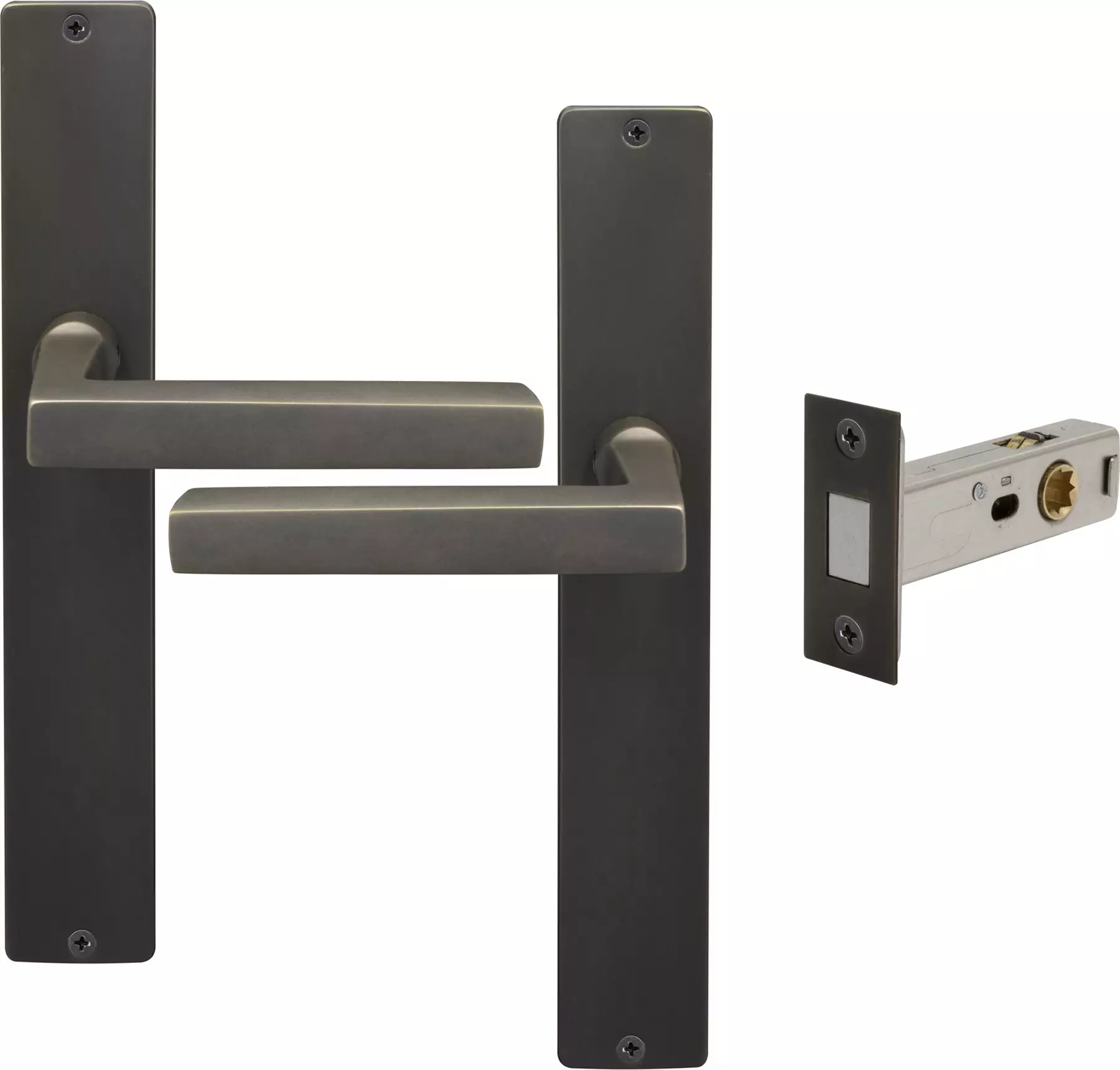 Federal Longplate Square Passage Set - Magn. Latch - DRB