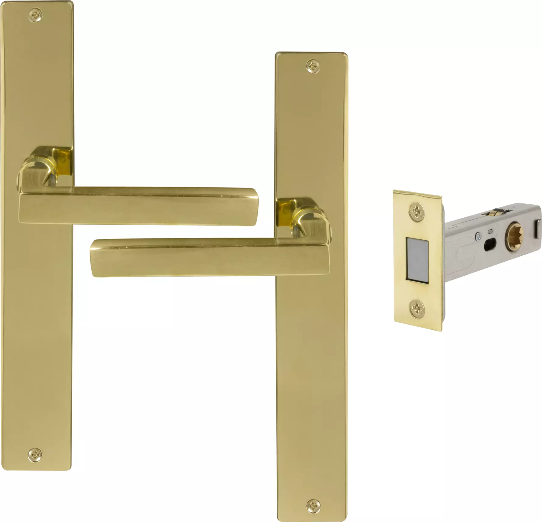 Federal Longplate Square Passage Set - Magn. Latch - UB