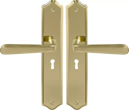 Villa Traditional Longplate Std Keyhole - PB