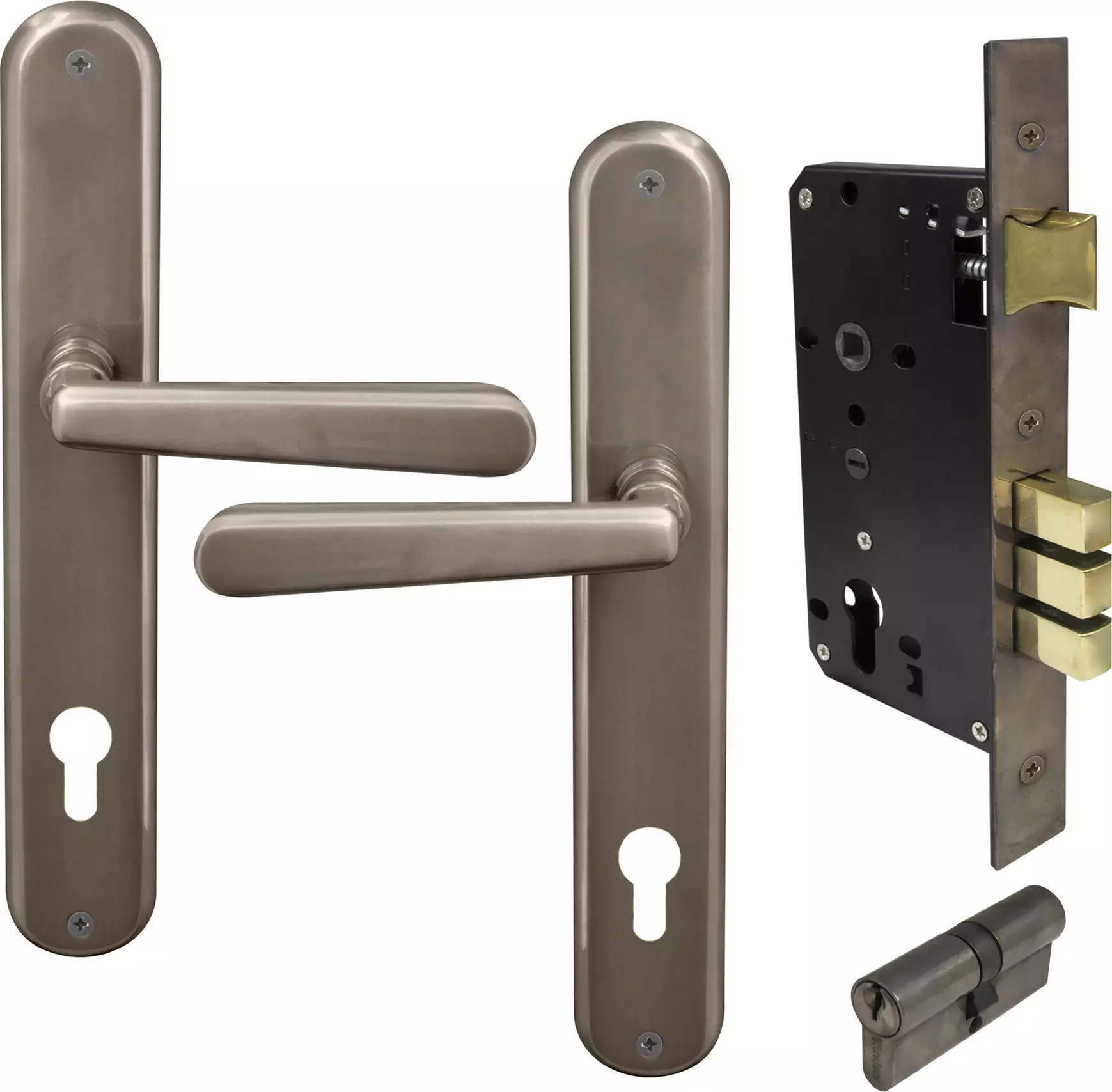 Villa Oval Longplate Entrance Set E85 - Key/Key - NB