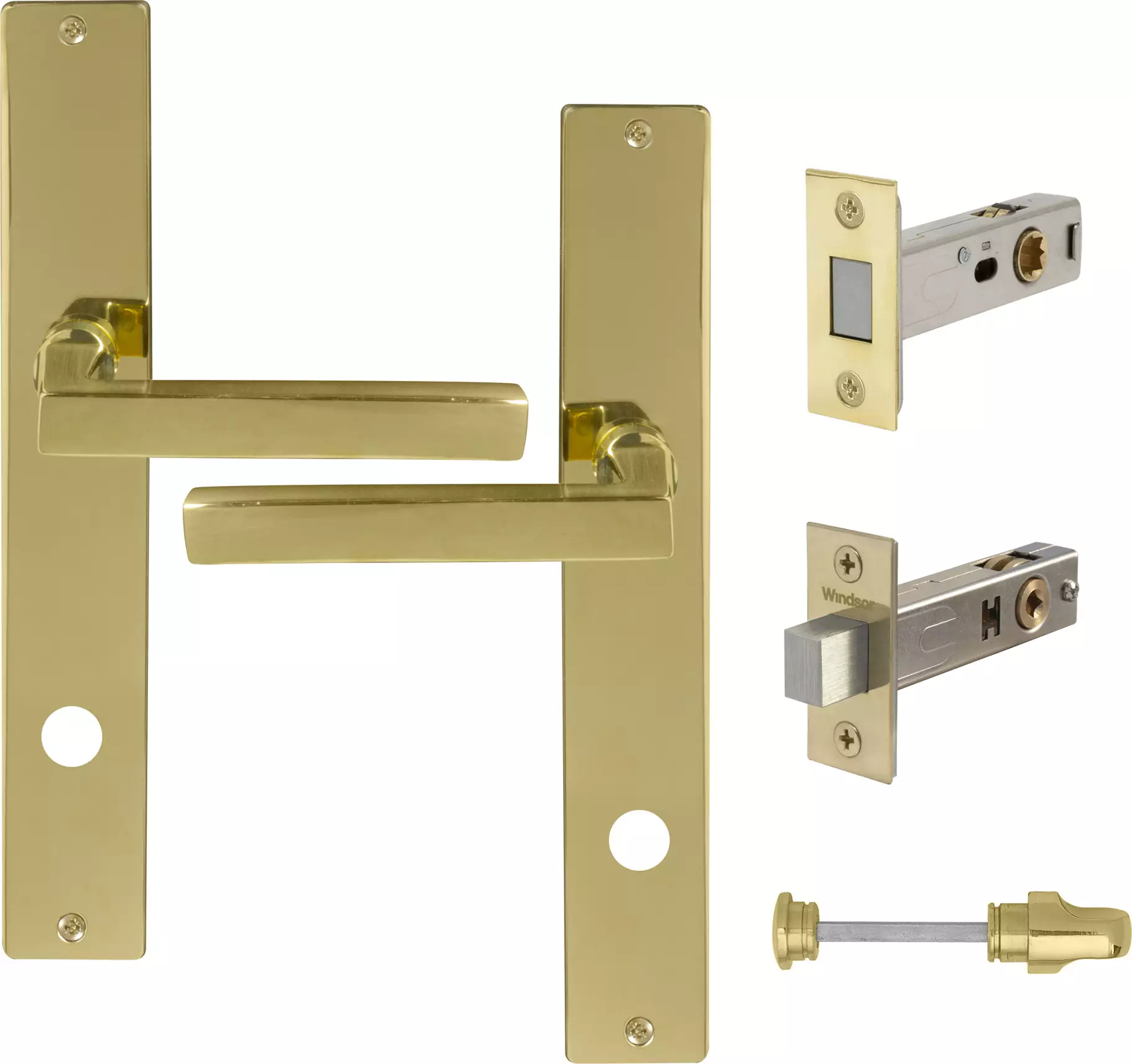 Federal Longplate Square Privacy Set - Magn. Latch - UB