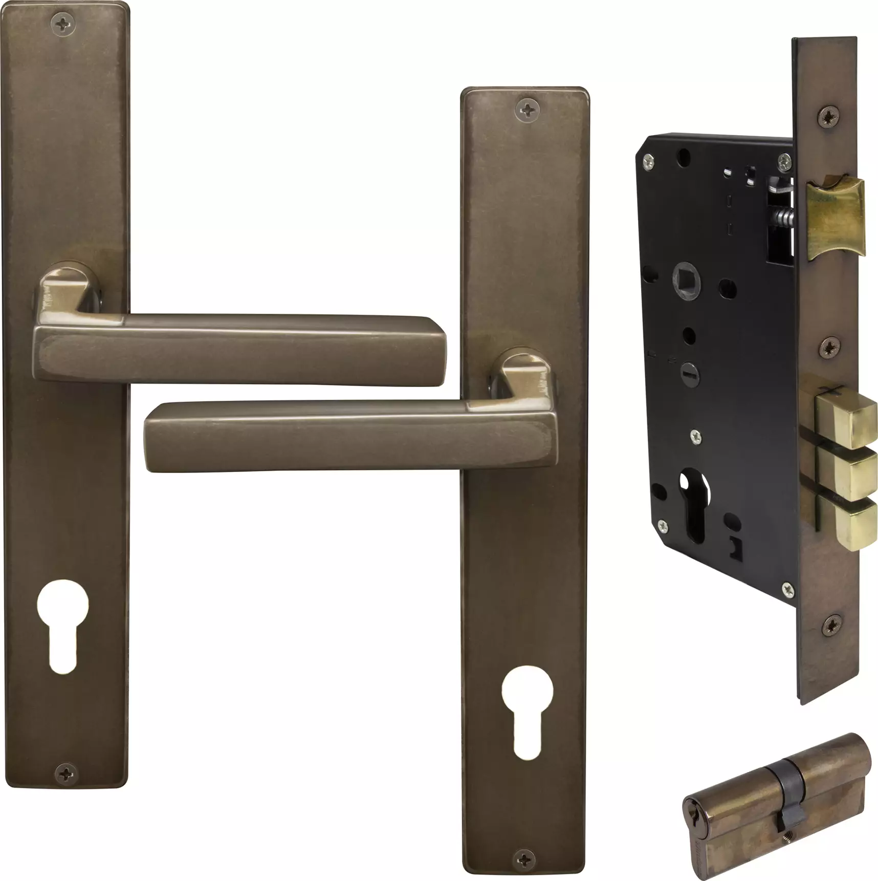 Federal Square Longplate Entrance Set E85 - Key/Key - AB