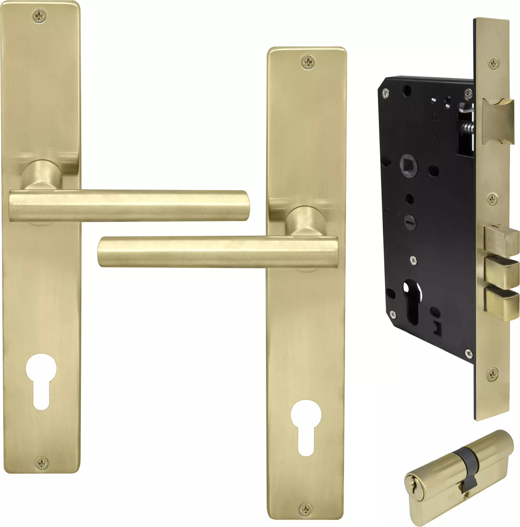 Charleston Square Longplate Entrance Set E85 - Key/Key - USB