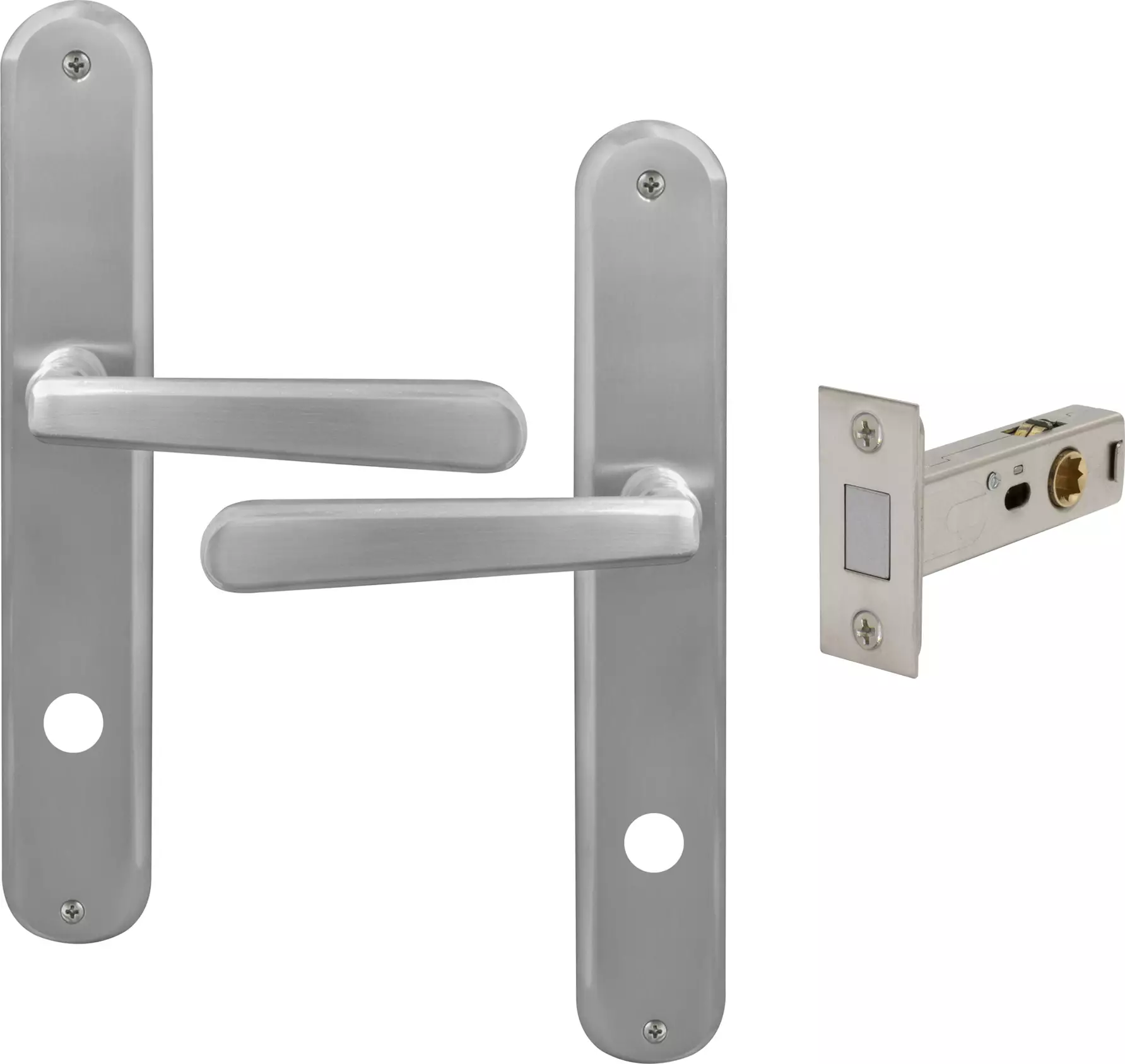Villa Longplate Oval Passage Set - Magn. Latch - PC
