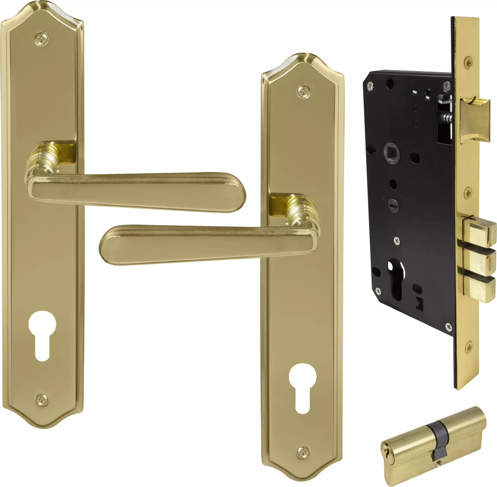 Villa Traditional Longplate Entrance Set E85 - Key/Key - UB