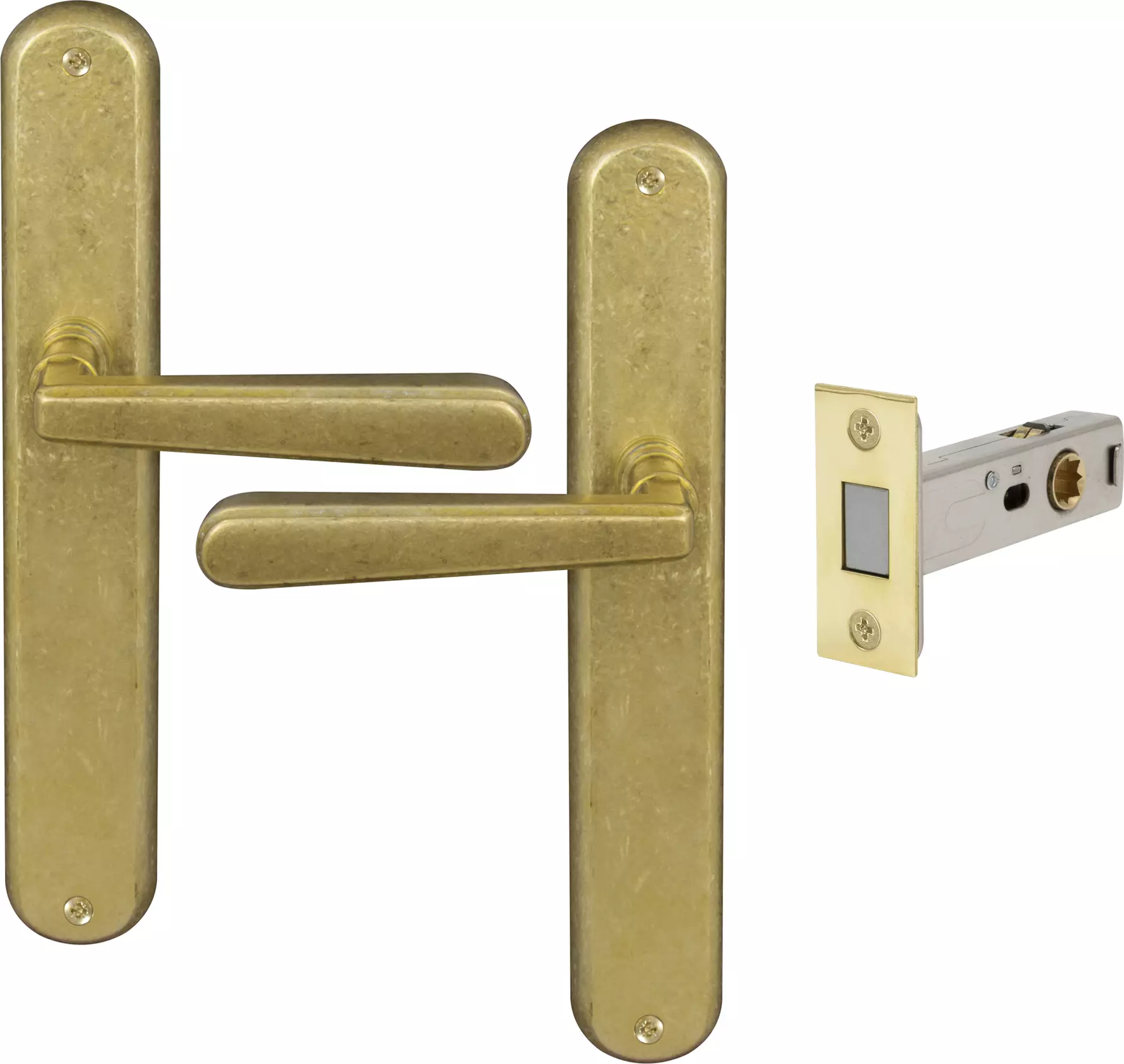 Villa Longplate Oval Passage Set - Magn. Latch - RLB