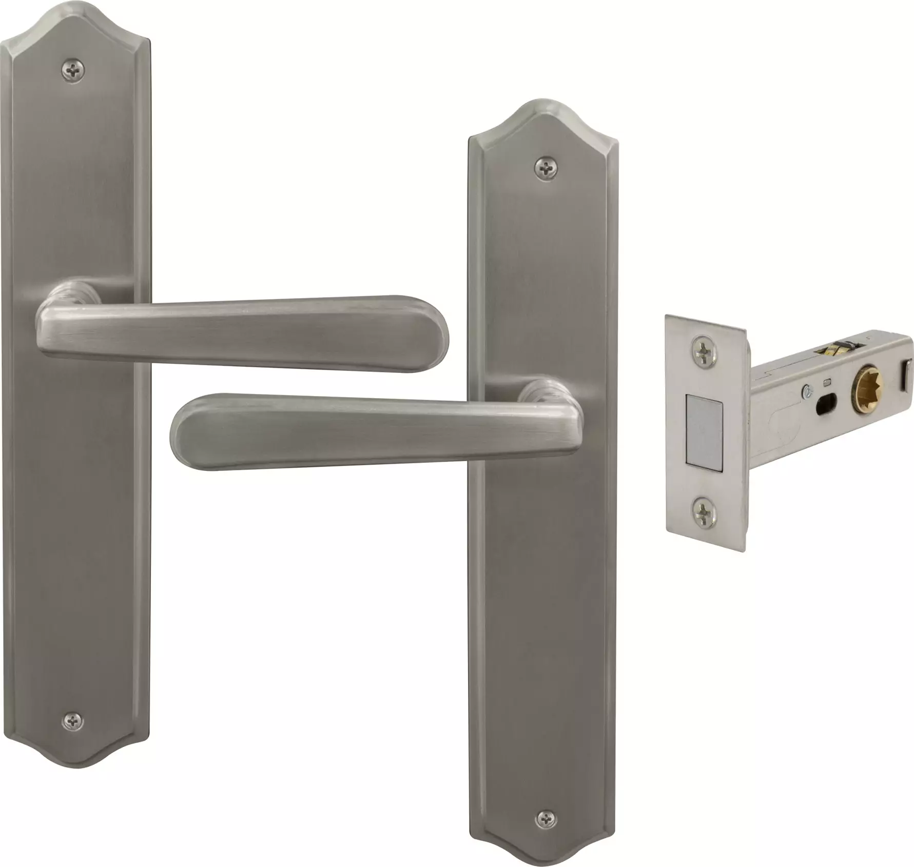 Villa Longplate Traditional Passage Set - Magn. Latch - BN