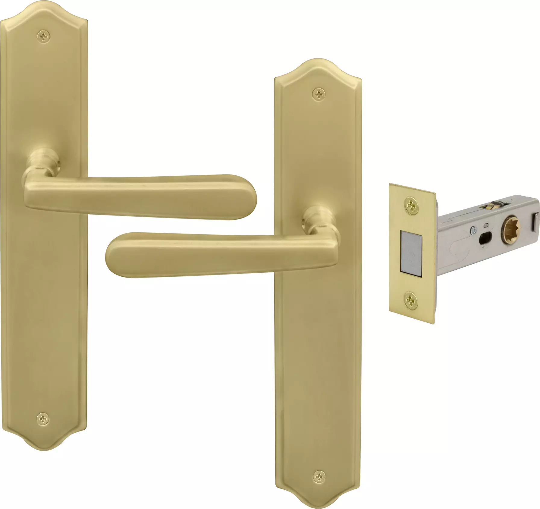 Villa Longplate Traditional Passage Set - Magn. Latch - MSB