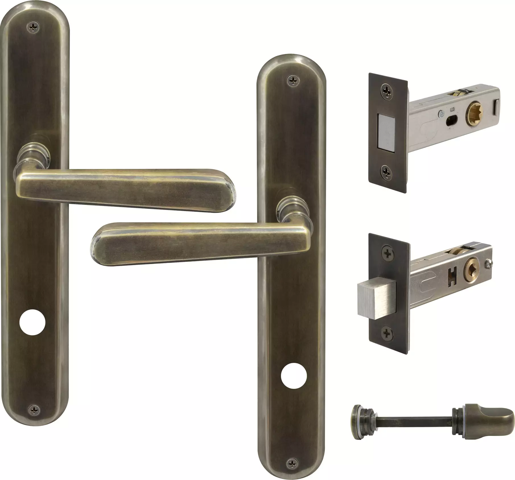 Villa Longplate Oval Privacy Set - Magn. Latch - ORB