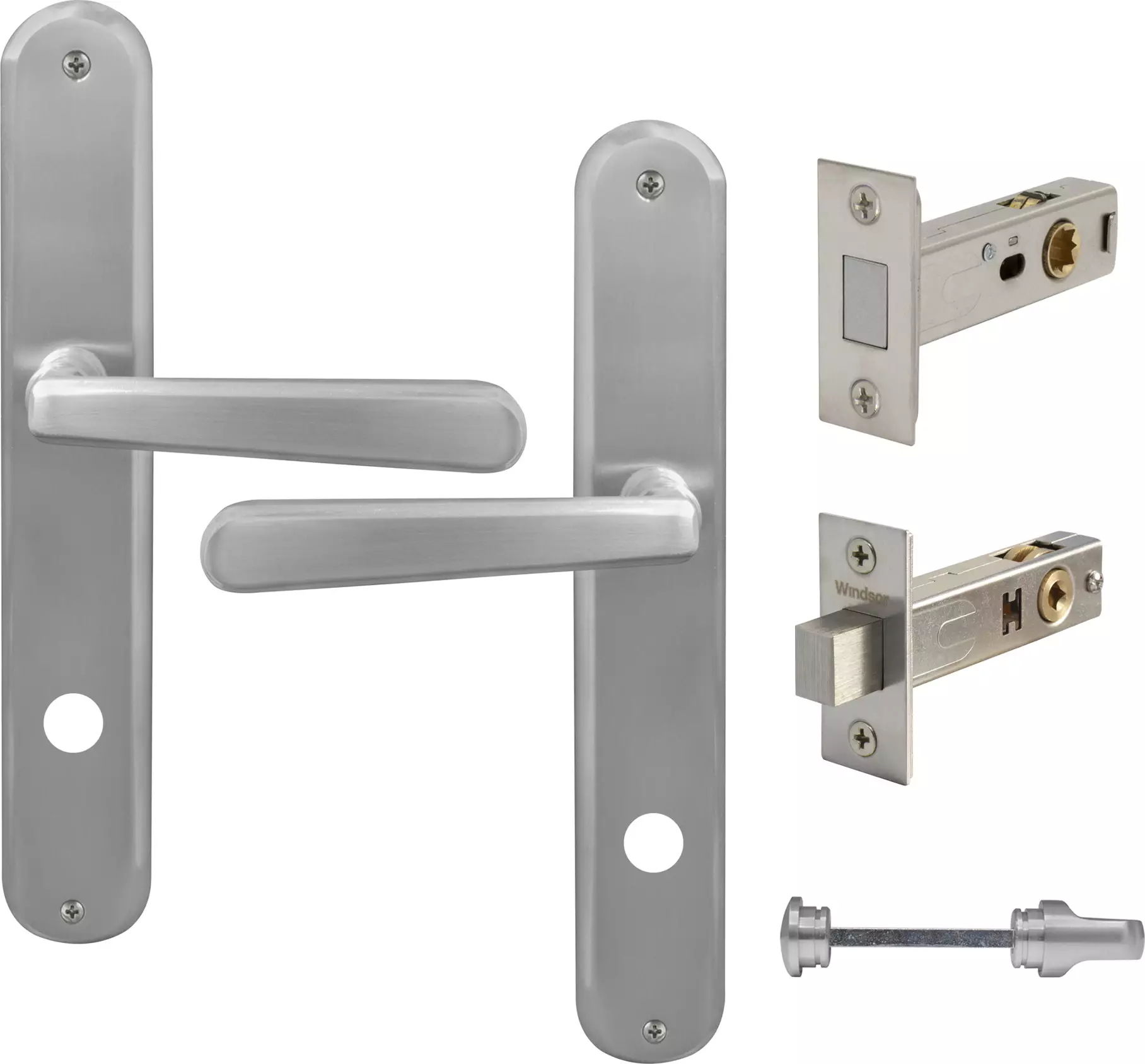 Villa Longplate Oval Privacy Set - Magn. Latch - PC