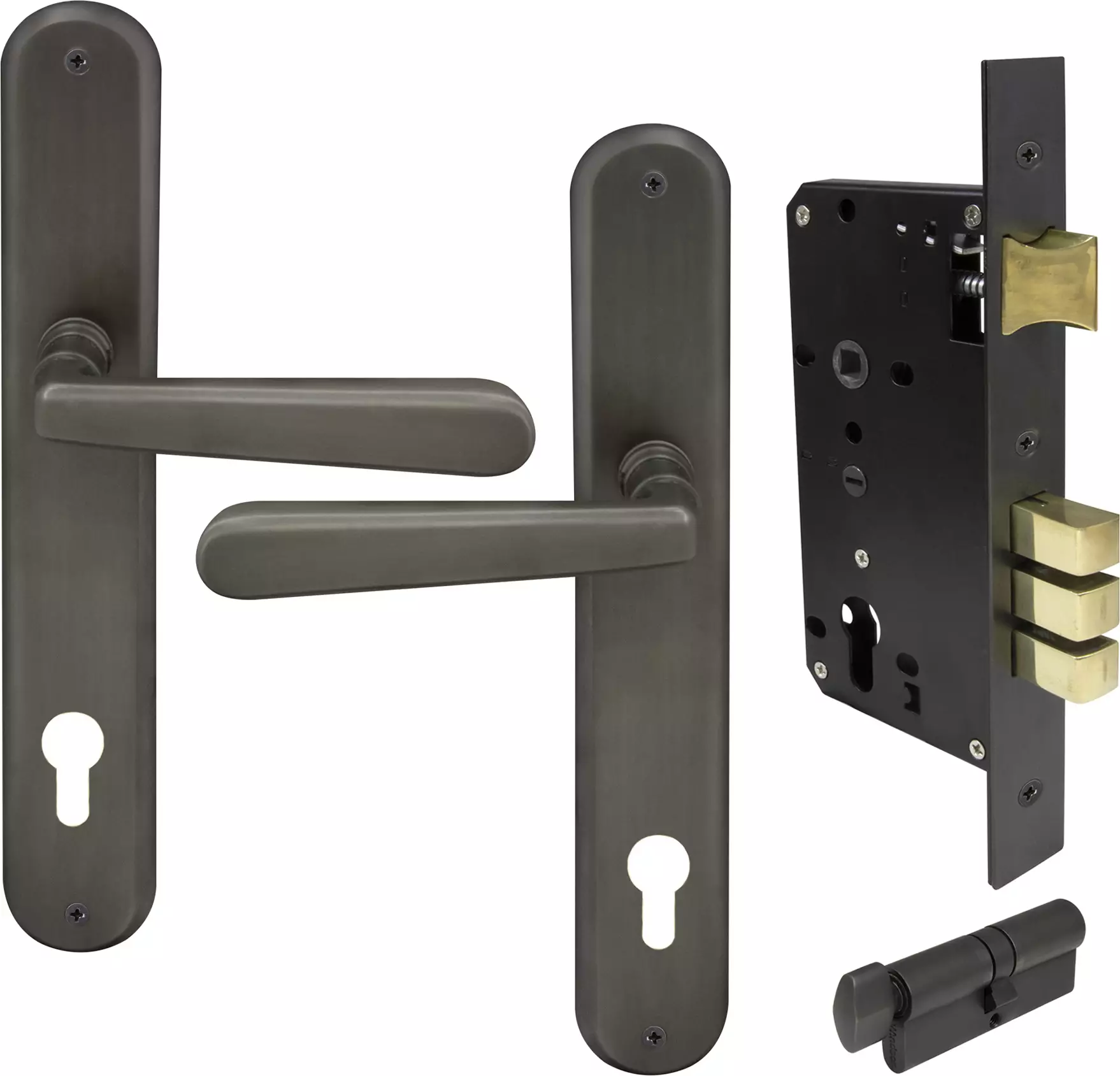 Villa Longplate Oval Entrance Set - E85 - DRB