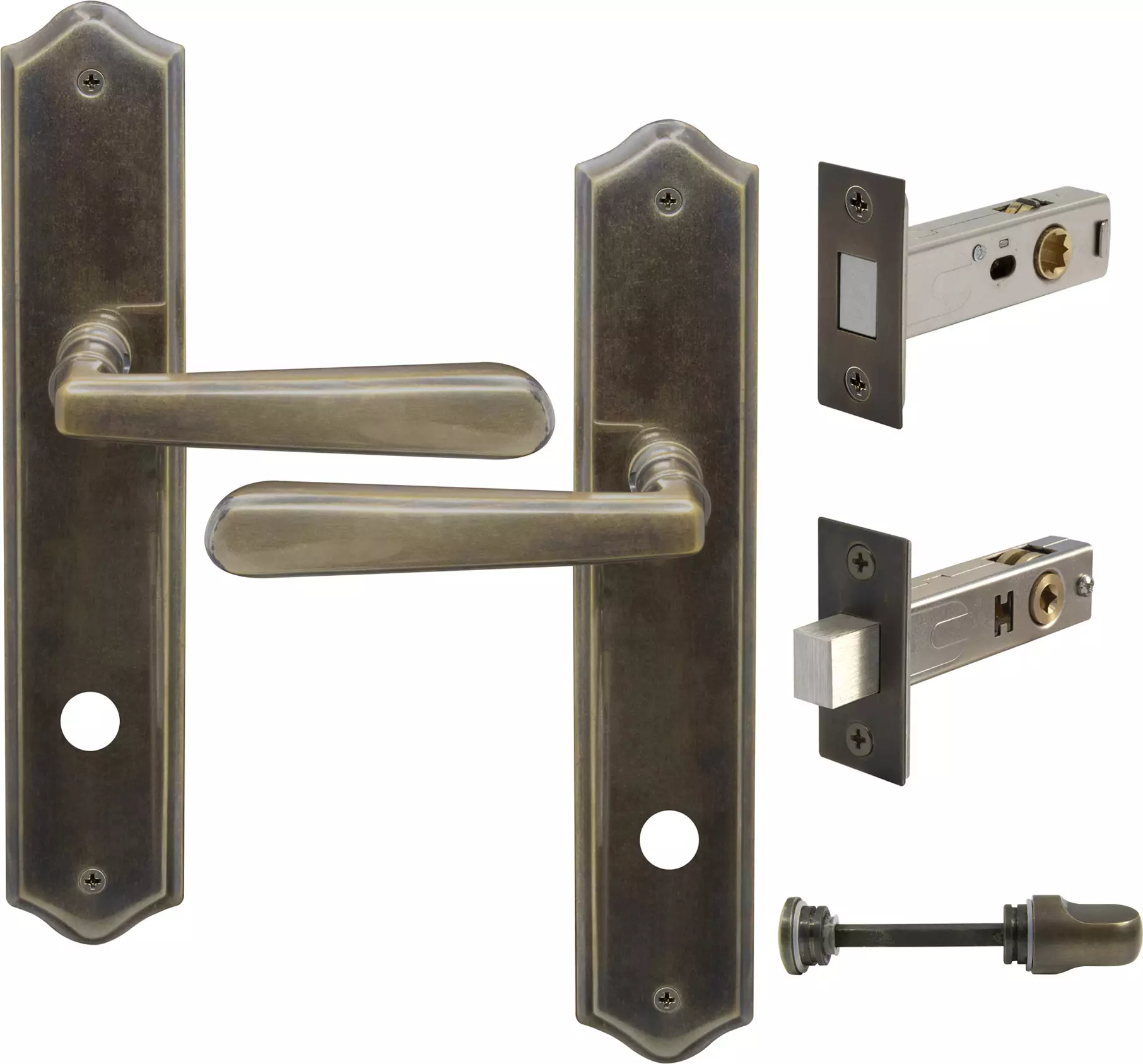 Villa Longplate Traditional Privacy Set - Magn. Latch - ORB