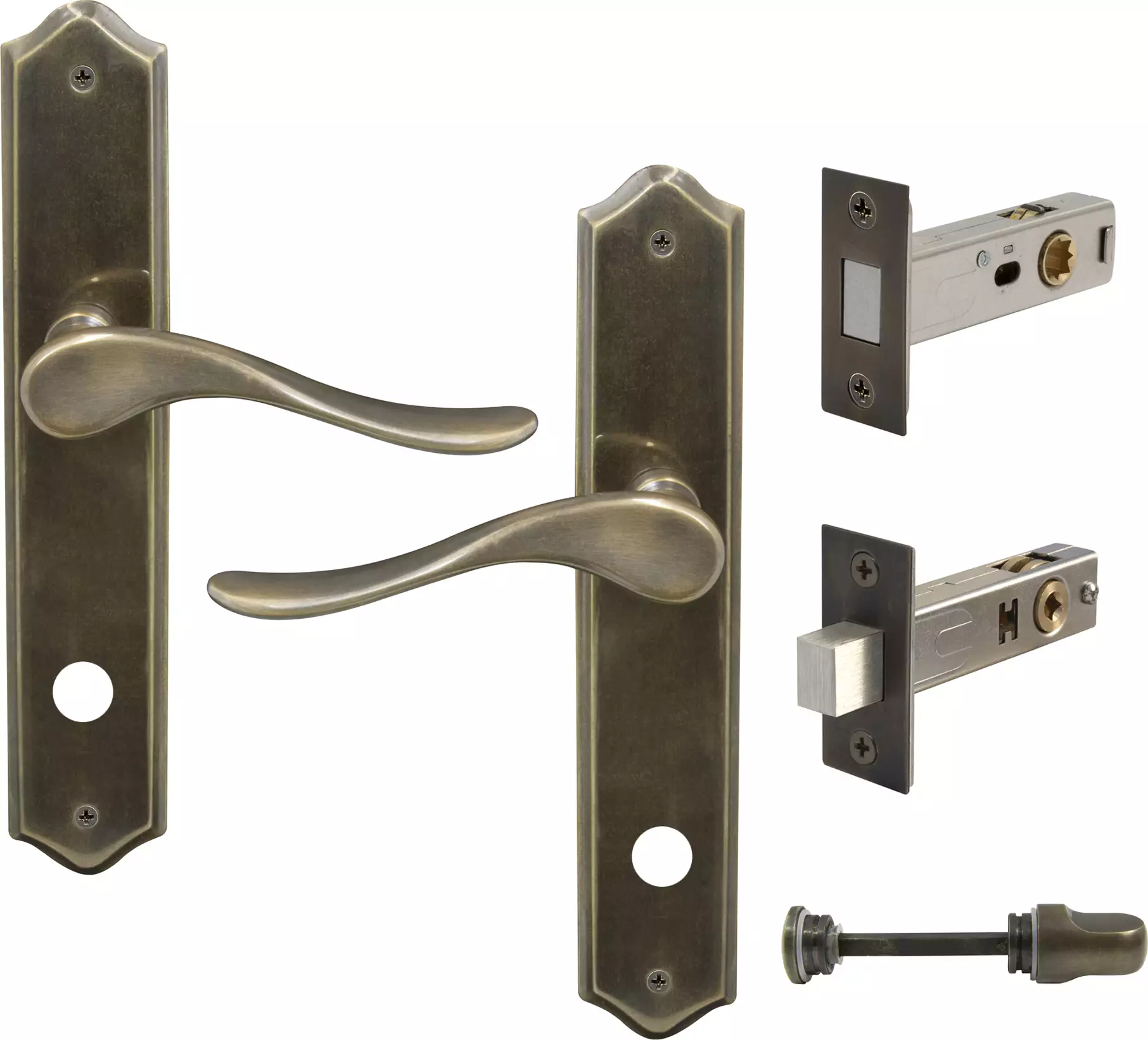 Haven Longplate Traditional Privacy Set - Magn. Latch - ORB