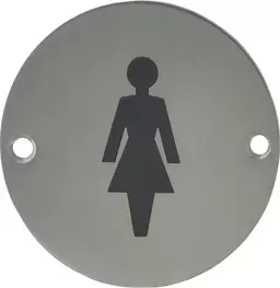 Face Fix - 75mm Engraved Disc - WOMAN - SS