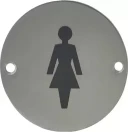 Face Fix - 75mm Engraved Disc - WOMAN - SS