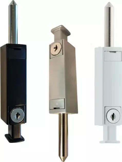 Security Patio Bolt - BLK / WHT / SC Security Patio Bolt - BLK / WHT / SC