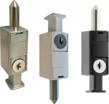 Security Mini Patio Bolt - BLK / WHT / SC