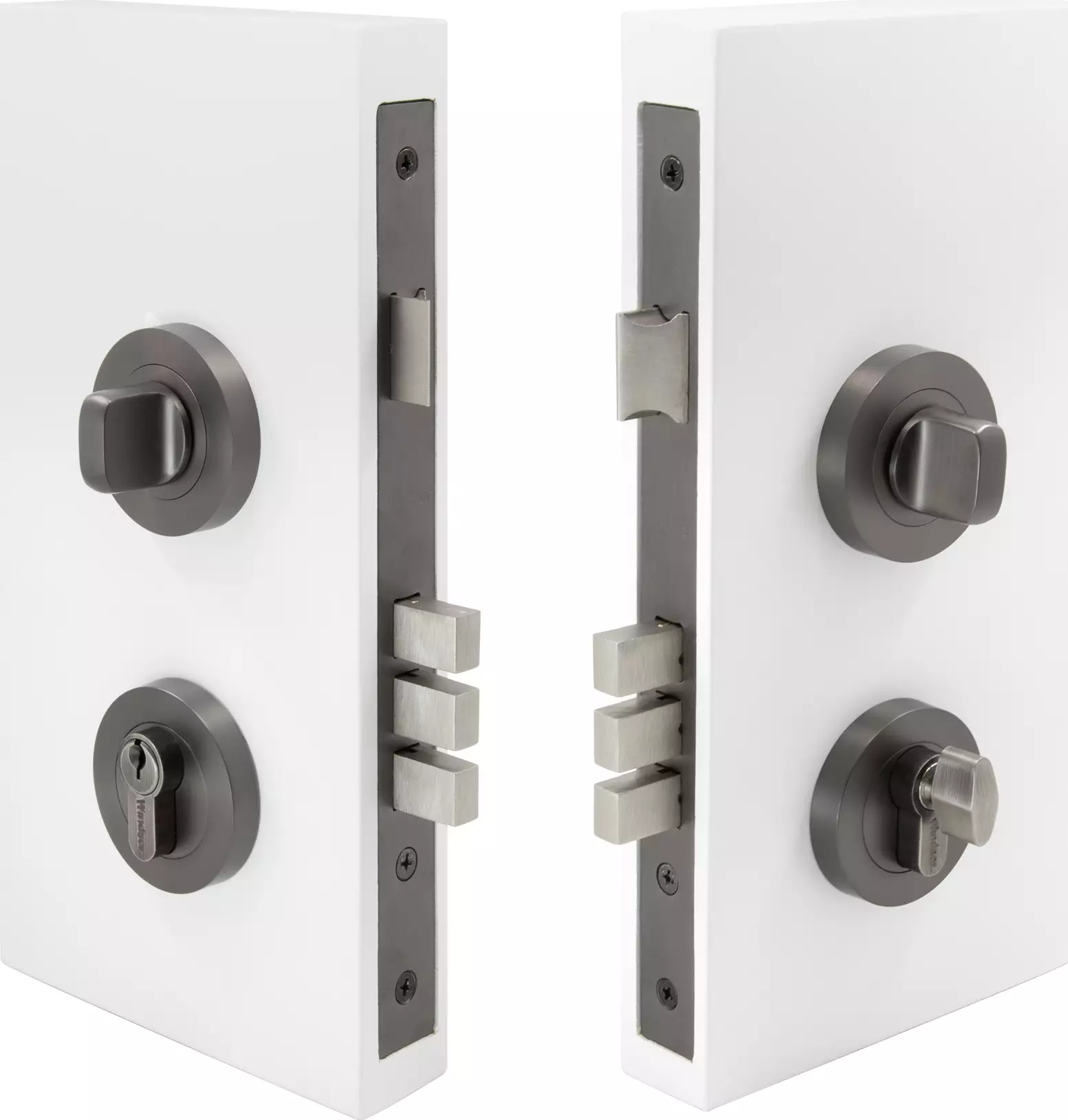 Double Turn - Round Rose Kit - 60mm B/set - Key/Turn Double Turn - Round Rose Kit - 60mm B/set - Key/Turn